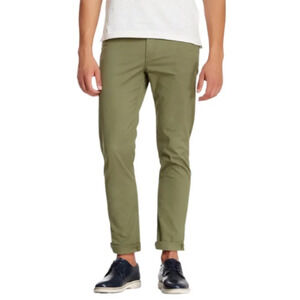 Ben Sherman Mens 38/34 Chino Dark Olive Slim Trouser